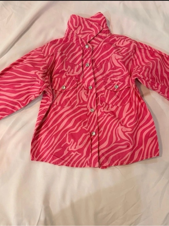 Cowgirl Hardware Other - Kids Pink Zebra Print Shirt